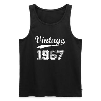 1967 - Männer Premium Bio Tank Top - Schwarz - Vorne - Michal (187cm)