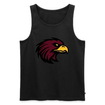 Eagle de - Männer Premium Bio Tank Top - Schwarz - Vorne - AI Model Male 178 light (178cm)