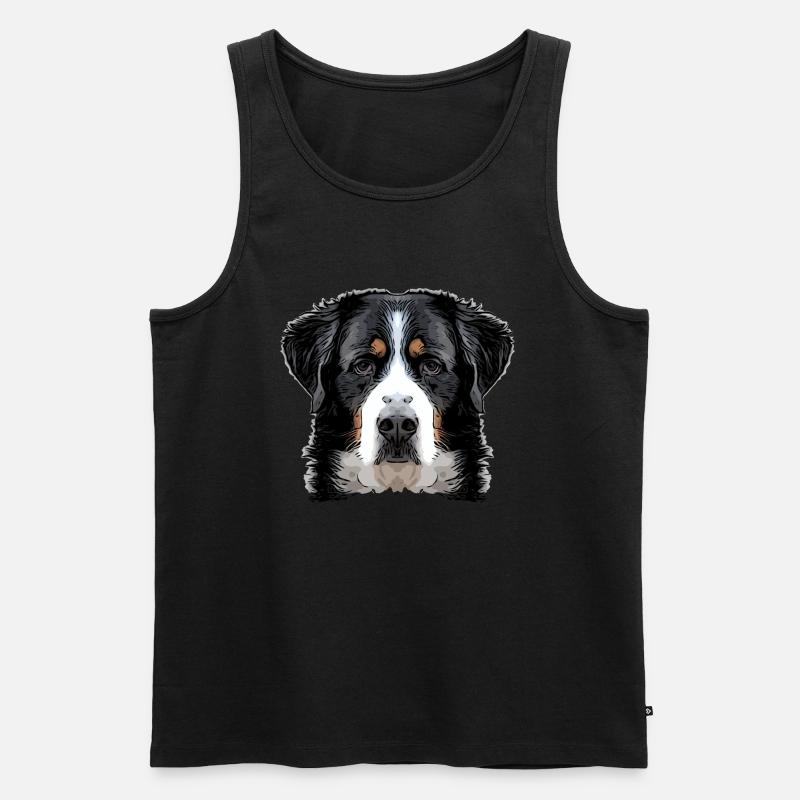 bernersenn2 1 - Männer Premium Bio Tank Top - Schwarz