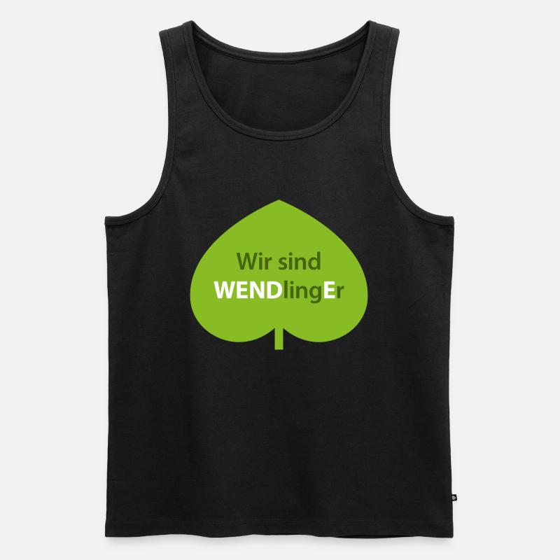 Wir sind WENDlingEr - Männer Premium Bio Tank Top - Schwarz