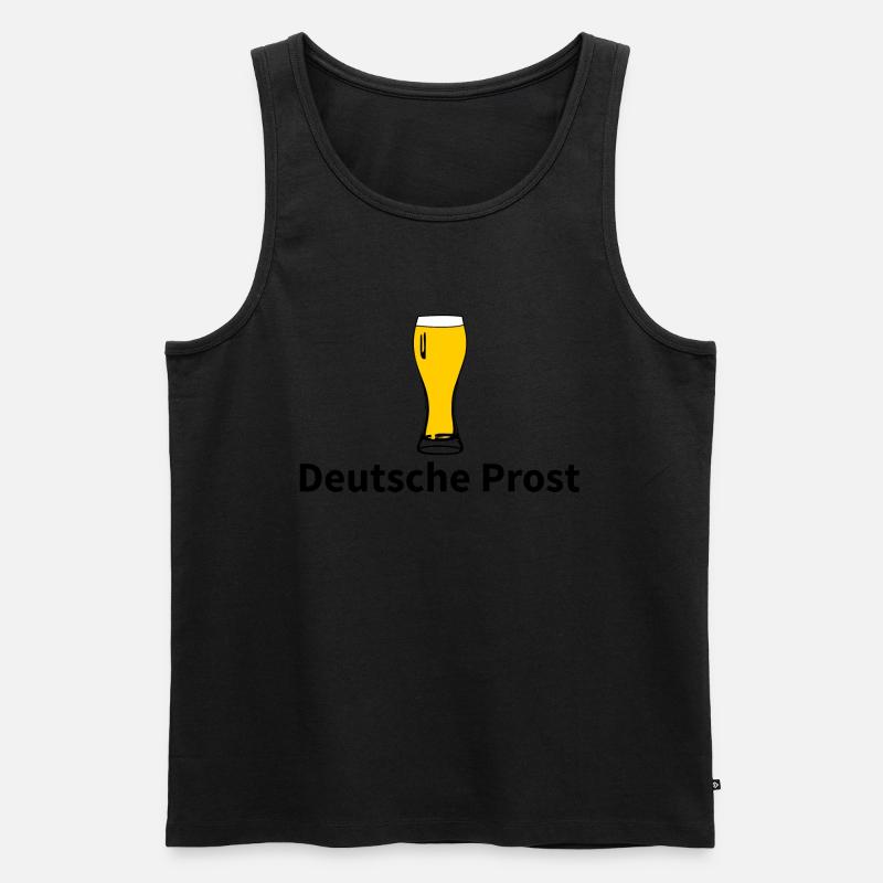 Standard Bier nur hier - Männer Premium Bio Tank Top - Schwarz
