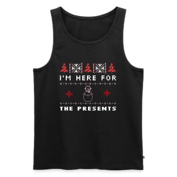 Ugly Christmas Sweater - Männer Premium Bio Tank Top - Schwarz - Vorne - Michal (187cm)