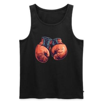 The Contender Gloves Built for Champions - Men's Premium Organic Tank Top - black - Front - AI Model Male 178 light (178cm)