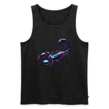 Chrome spike - Men's Premium Organic Tank Top - black - Front - AI Model Male 178 light (178cm)