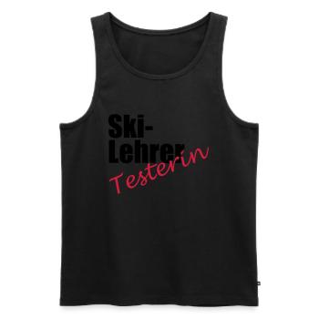 Testeur de moniteur de ski - Débardeur bio Premium Homme - noir - Devant - Michal (187cm)
