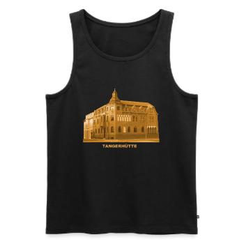 Tangerhütte Rathaus Stendal Sachsen-Anhalt - Männer Premium Bio Tank Top - Schwarz - Vorne - Michal (187cm)