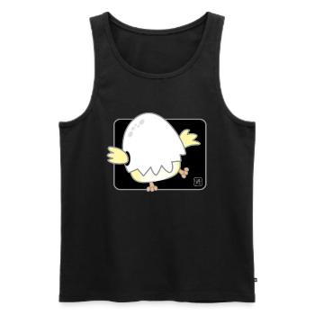 Vogel koreanisch - japanischer Stil 01 - Männer Premium Bio Tank Top - Schwarz - Vorne - AI Model Male 178 light (178cm)