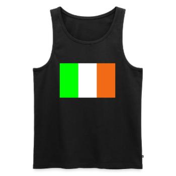 ireland flag - Männer Premium Bio Tank Top - Schwarz - Vorne - AI Model Male 178 light (178cm)