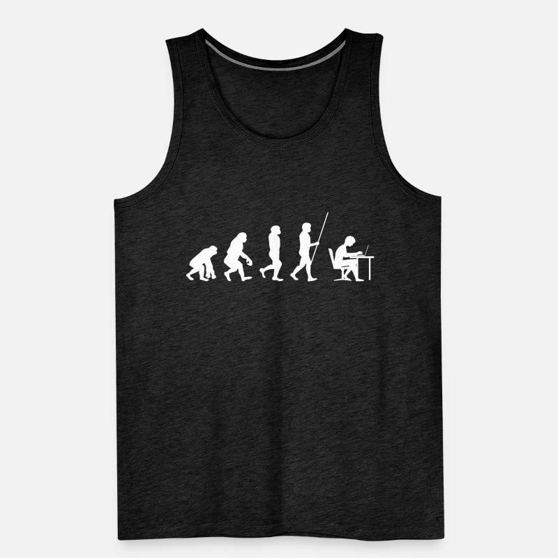 Computer Geek Entwicklung Evolution Männer Premium Bio Tank Top