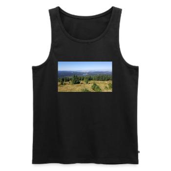 Nature - Débardeur bio Premium Homme - noir - Devant - Michal (187cm)