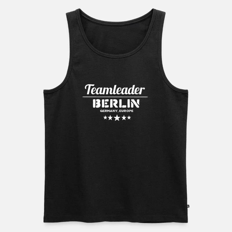Berlin - Männer Premium Bio Tank Top - Schwarz