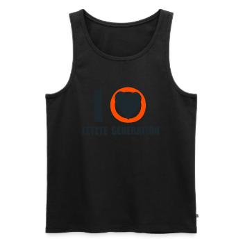 Letzte Generation - Design 6 - Männer Premium Bio Tank Top - Schwarz - Vorne - Michal (187cm)