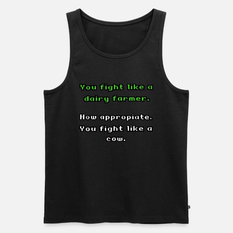 Dairy Farmer 3 - Männer Premium Bio Tank Top - Schwarz