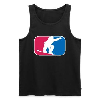 Snowboard Winter Schnee Berge lustige Geschenk - Männer Premium Bio Tank Top - Schwarz - Vorne - Michal (187cm)