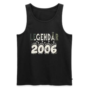 Legendär 2006 - Männer Premium Bio Tank Top - Schwarz - Vorne - Michal (187cm)