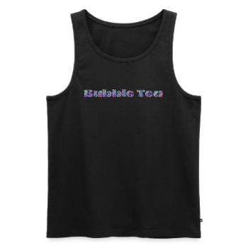 Bubble Tea: Süße Verführung mit Diamanten-Glanz - Männer Premium Bio Tank Top - Schwarz - Vorne - AI Model Male 178 light (178cm)