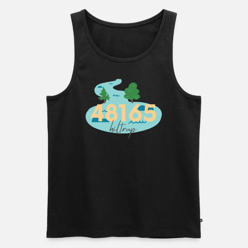 48165 Münster Hiltrup Stadtranderholung - Männer Premium Bio Tank Top - Schwarz