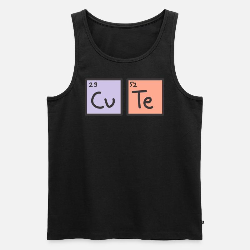 CU-TE - Männer Premium Bio Tank Top - Schwarz
