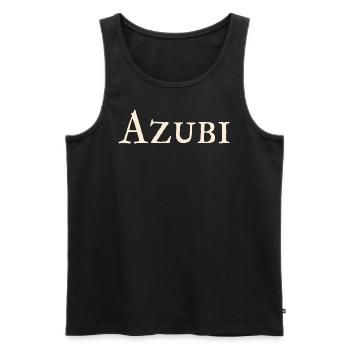 Azubi - Männer Premium Bio Tank Top - Schwarz - Vorne - Michal (187cm)