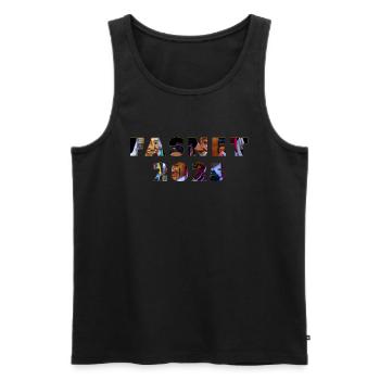 Rottweiler Fasnet 2025 - Männer Premium Bio Tank Top - Schwarz - Vorne - AI Model Male 178 light (178cm)