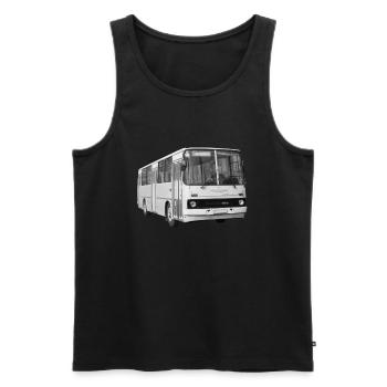 Ikarus 260 Bus Hongrie RDA Ostalgie - Débardeur bio Premium Homme - noir - Devant - AI Model Male 178 light (178cm)