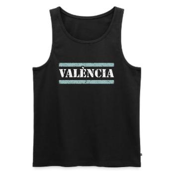Valencia - Men's Premium Organic Tank Top - black - Front - AI Model Male 178 light (178cm)