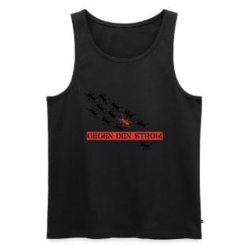Ants - Männer Premium Bio Tank Top - Schwarz - Vorne - AI Model Male 178 light (178cm)