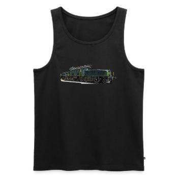 CFF Crocodile - Débardeur bio Premium Homme - noir - Devant - AI Model Male 178 light (178cm)