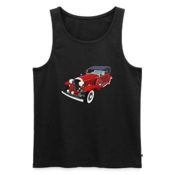 Oldtimer, Auto, Automobil - Männer Premium Bio Tank Top - Schwarz - Vorne - AI Model Male 178 light (178cm)