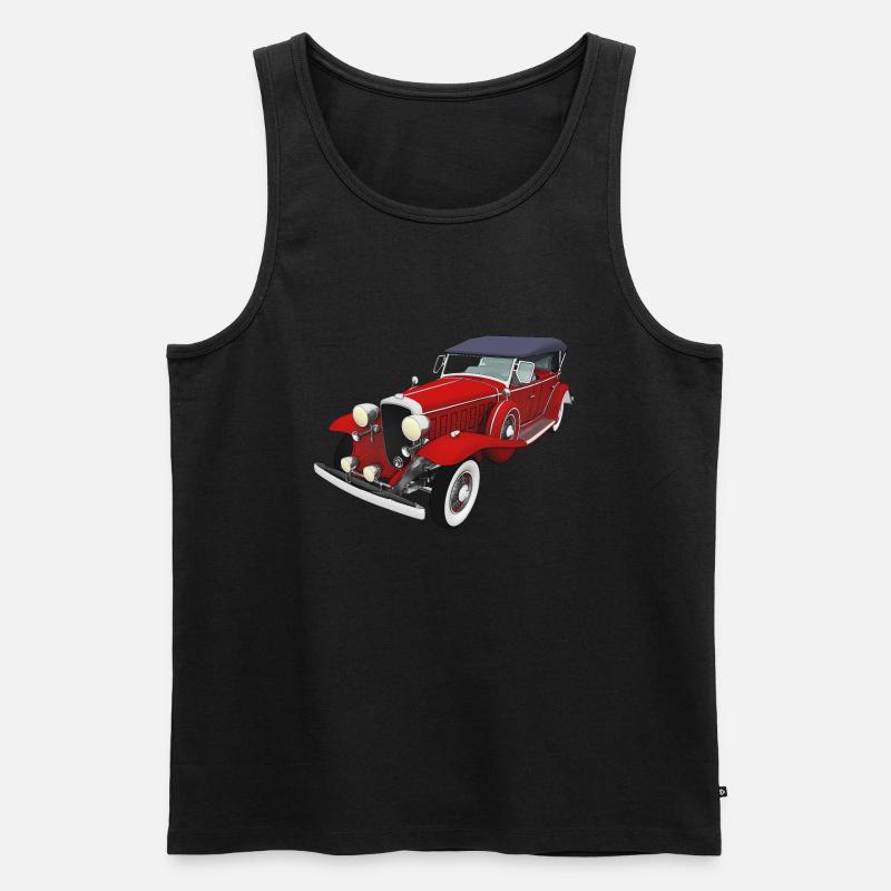 Oldtimer, Auto, Automobil - Männer Premium Bio Tank Top - Schwarz