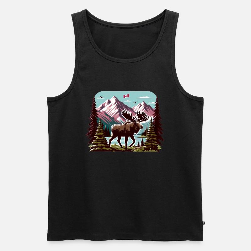 Kanada 9 - Männer Premium Bio Tank Top - Schwarz
