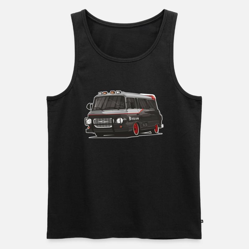Barkas B1000 // Illustration - Männer Premium Bio Tank Top - Schwarz