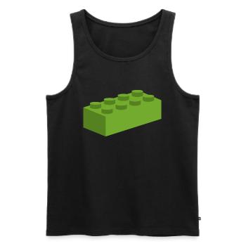 Bauklötze - Männer Premium Bio Tank Top - Schwarz - Vorne - Michal (187cm)