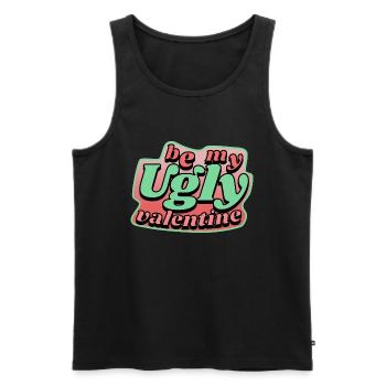 be my ugly valentine - Männer Premium Bio Tank Top - Schwarz - Vorne - Michal (187cm)