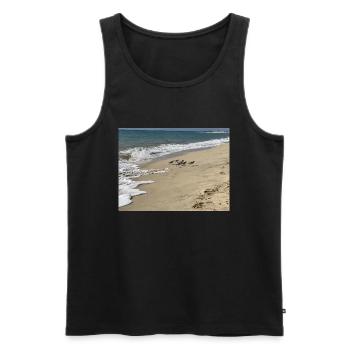 Run Bird run - Männer Premium Bio Tank Top - Schwarz - Vorne - AI Model Male 178 light (178cm)