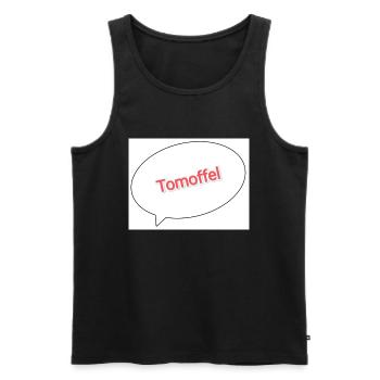 Tomoffel Tomate Kartoffel Pflanze - Männer Premium Bio Tank Top - Schwarz - Vorne - Michal (187cm)