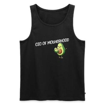 ceo of Motherhood - Männer Premium Bio Tank Top - Schwarz - Vorne - Michal (187cm)