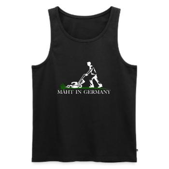 Mäht in Germany - Männer Premium Bio Tank Top - Schwarz - Vorne - Michal (187cm)
