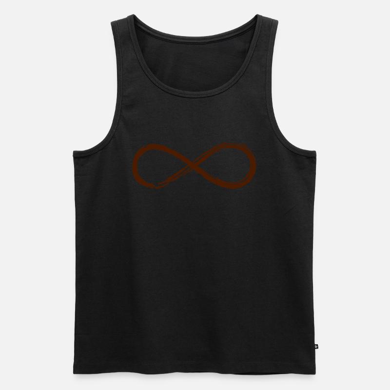 Lemniscate, Symbol Infinity, Mathematics, Loop - Débardeur bio Premium Homme - noir