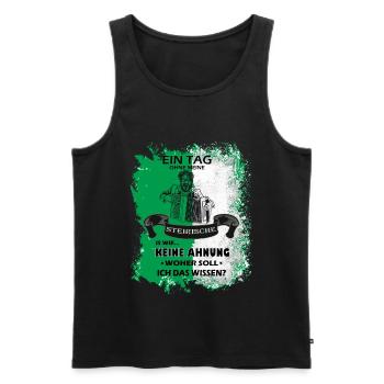 Steiermark Spruch Steirische Harmonika - Männer Premium Bio Tank Top - Schwarz - Vorne - AI Model Male 178 light (178cm)