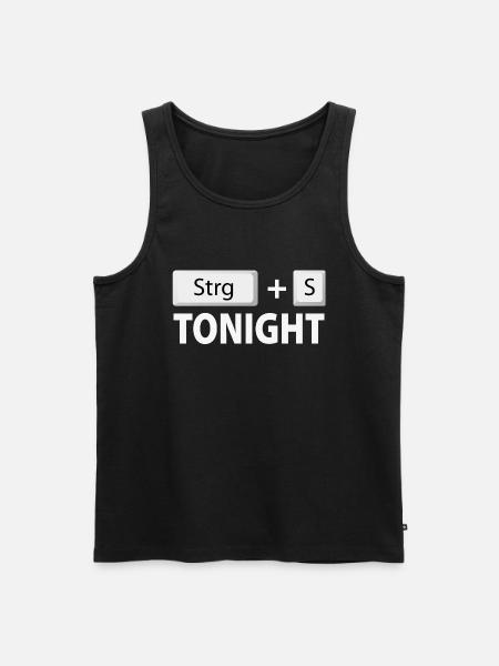 Save (Ctrl + S) tonight - Men's Premium Organic Tank Top - black