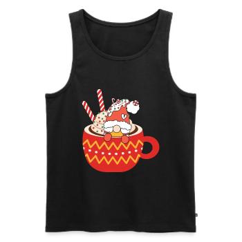 Weihnachten Weihnachtmann Gnomies - Männer Premium Bio Tank Top - Schwarz - Vorne - Michal (187cm)