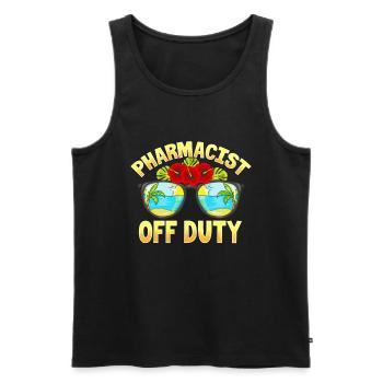 Sommer Sonnenbrille Urlaub Apotheker Pharmazeut - Männer Premium Bio Tank Top - Schwarz - Vorne - AI Model Male 178 light (178cm)