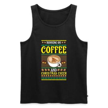 Ugly Christmas Christmas Coffee Coffee Cup - Men's Premium Organic Tank Top - black - Front - Michal (187cm)
