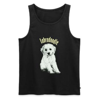 labradoodle - Männer Premium Bio Tank Top - Schwarz - Vorne - Michal (187cm)