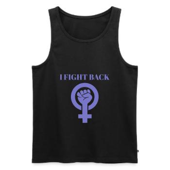 Internationaler Frauentag Geschenk - Männer Premium Bio Tank Top - Schwarz - Vorne - AI Model Male 178 light (178cm)