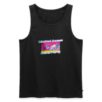 Cool party shirt summer beach vacation gift - Men's Premium Organic Tank Top - black - Front - Michal (187cm)