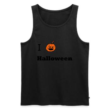 I love Halloween - Männer Premium Bio Tank Top - Schwarz - Vorne - Michal (187cm)