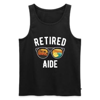 Lunettes de soleil Retirement Beach Vibes - Débardeur bio Premium Homme - noir - Devant - Michal (187cm)