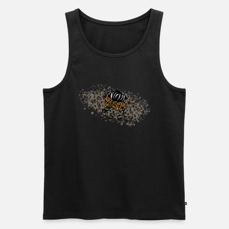 Leo - Männer Premium Bio Tank Top - Schwarz
